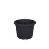 Whitefurze G01R30 30cm Milano Round Planter - Gunmetal Grey