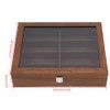 WANLECY Wooden Sunglasses Organizer for Men Women, Multiple Eyeglasses Eyewear