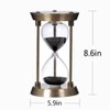 60 Minute Hourglass Sand Timer with Metal Frame, Bronze Big