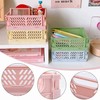 Folding Box Plastic Folding Basket Foldable Pack of 5 Sturdy