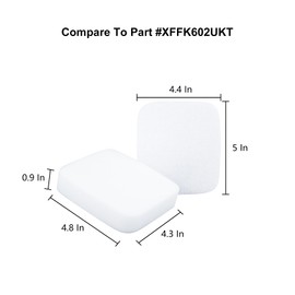 Cherimo Replacement Filter for Shark UV850 UV900 Navigator Lift-Away ADV Corded Lightweight Upright Vacuum,Part #XFFK602UKT(2 foam filters +2 felt filters)
