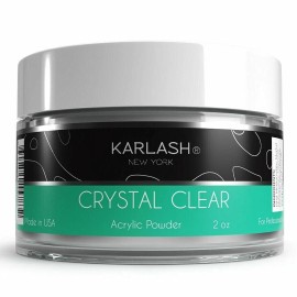 Karlash Professional Acrylic Powder Crystal Clear 2 oz - 4 Ounce