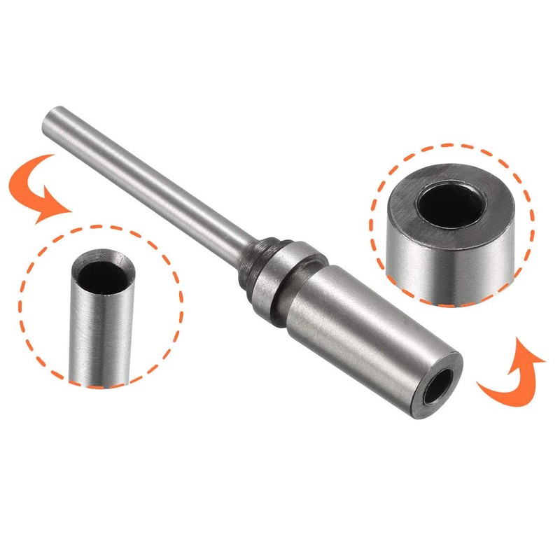 sourcing map 5mm Paper Punch Drill, Taper Shank Hollow Bit