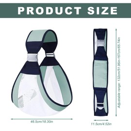 Hengrongshen Babytrage, Hüfttrage Kleinkind, Weich und Atmungsaktiv Tragetuch, Hüfttrage Baby für Babys von 0 Bis 48 Monaten, Kleinkinder Bis 20kg