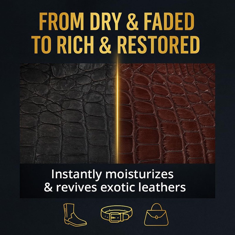 Exotic Leather Cleaner & Conditioner Spray – Cleans, Conditions &