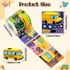 Haooryx 300pcs Make Your Own School Bus Scene Sticker Roll
