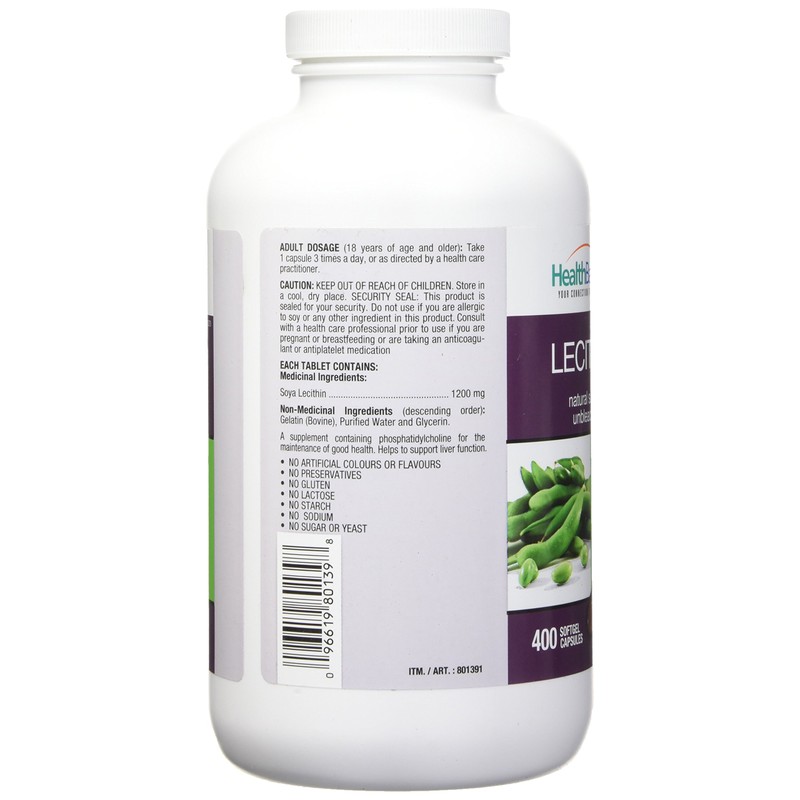 Decatela Health Balance Lecithin 1200mg (400 Softgels), 400 Count
