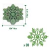 Luxtea 30ct Plastic Christmas Sparkling Glitter Snowflake Ornaments Christmas Tree