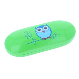 Glasses case for children, frog, owl, turtle (green (owl))