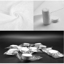 Swity Home 200 Pack Compressed Towel Coin Tissues Portable Wipe Napkin Paper Tablets Non-Woven Disposable Compressed Cotton Coin Tissue Towel Home Hand Wipes for Travel Camping Outdoor Sports