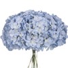 LUSHIDI 10PCS Artificial Hydrangea Flowers, Fake Hydrangea Silk Flowers Heads