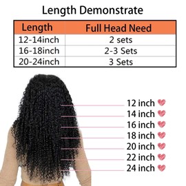 Human Hair Extensions Clip in Natural Black 100g 8pcs Remy Clip in Hair Extensions Curly Wave Clip In Hair Extensions for Women 14 Inch