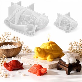 2PCS Turtle Resin Mold, Large Turtle Molds for Epoxy Resin, for Epoxy Resins, Candle, Soap, Plaster Crafts, DIY Animal Home Decor Gift, Resins Ornament Molds with Craft, Home Decor