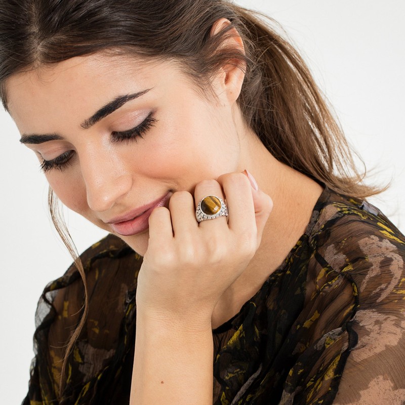 THOMAS SABO Unisex Silver Engagement Ring - TR2005-826-2-62