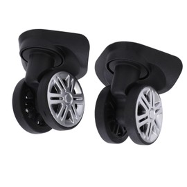 Luggage Castor 1 Pair Luggage Swivel Suitcase Castors Repalcement A19 Mute Double Row Wheels