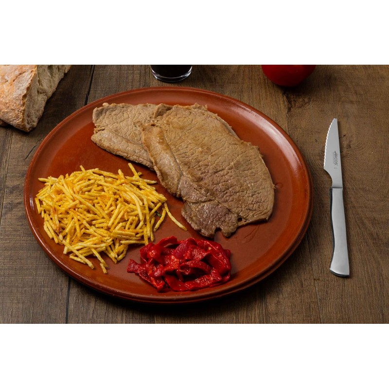 Arcos 4 Inch Serrated Steak Knives Set of 6. Meat