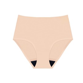 AIRCUTE Absorbent Urinary Incontinence Underwear for Women, Seamless Sanding High Waist Panty for Bladder Leaks Protection 60ML(Beige, Medium)