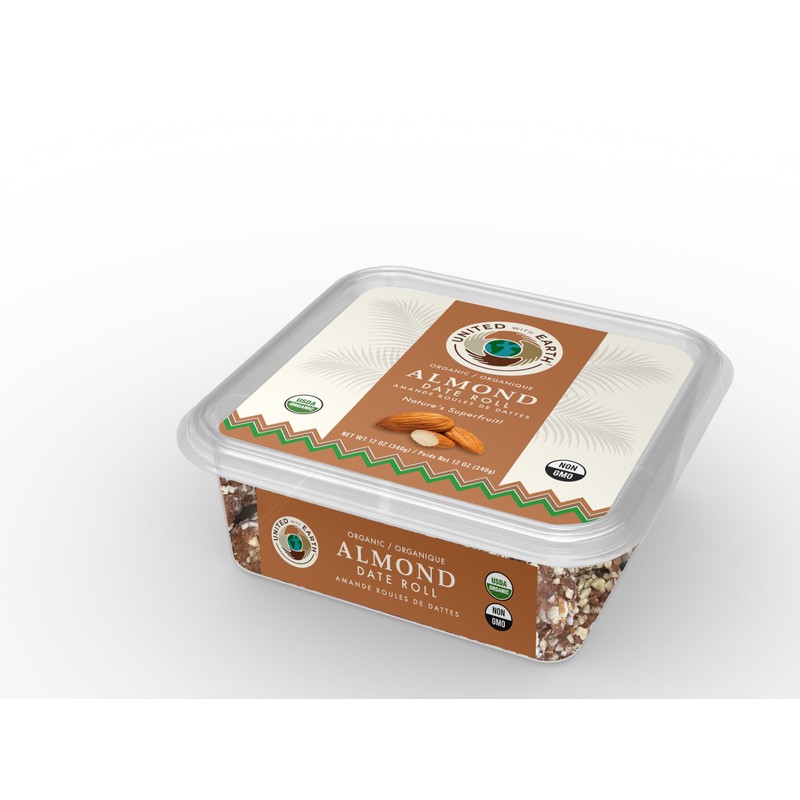 United With Earth Organic Almond Date Rolls - 12oz (4-pack)