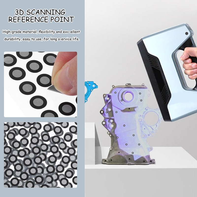 250pcs Visibility Film Point scanning Reflective Marker Stickers, Suitable for