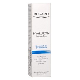 RUGARD Hyaluronic Eye Care: Eye Cream Against Dark Circles, Bags & Wrinkles, with Hyaluronic Acid and Vitamin E, 15 ml