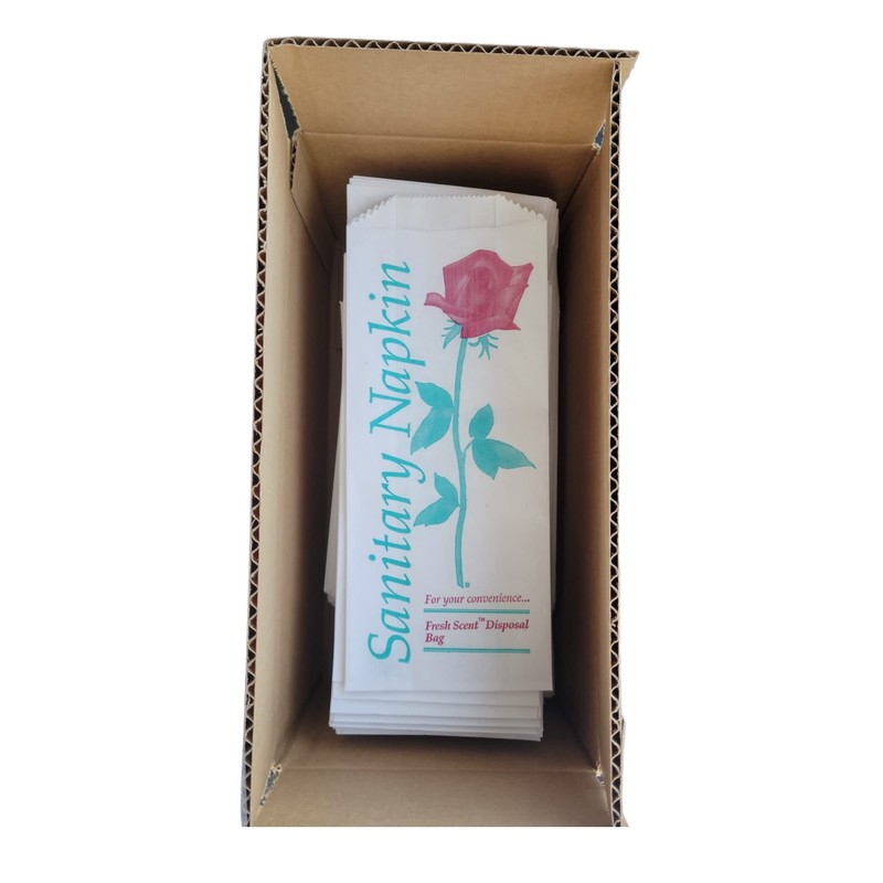 500 pcs Floral Printed Sanitary Napkin Tampon Disposal Bags