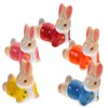 RORPOIR 5Pcs Cute Rabbit Ceramic Chopstick Holder Set Decorative Animal