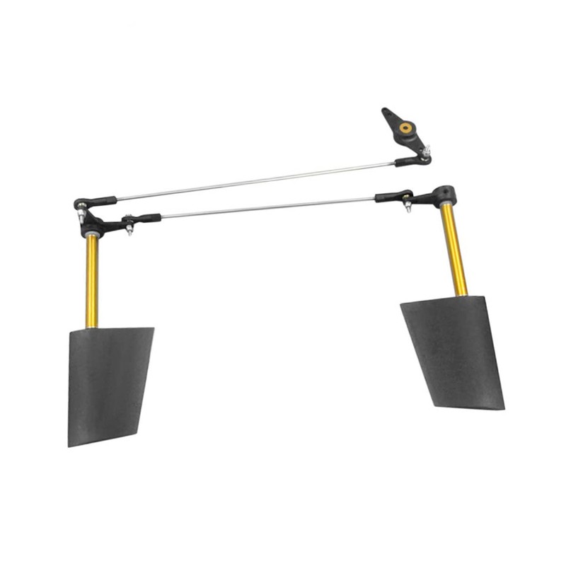 Heyiarbeit RC Boat Rudder with Single Servo Arm 52mm, Rudder