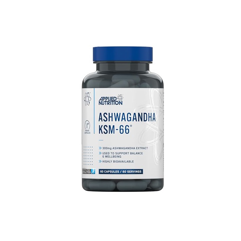 Applied Nutrition Ashwagandha KSM-66 - Premium Ashwagandha Herbal Supplement for
