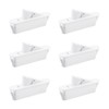 6 pcs 1714WHITE Window Sash Vent Stops