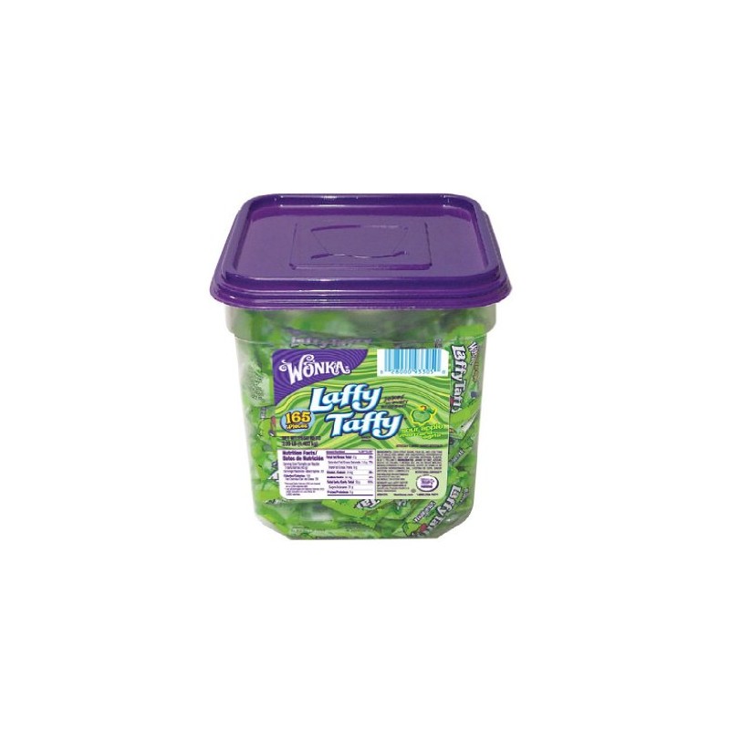 Wonka Laffy Taffy, Sour Apple Flavor, 165-Count Container