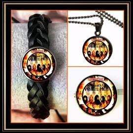 ANGEL BAND  WHITE HOT SET OF THREE BRACELET  NECKLACEPIN