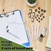 Lewtemi 5 Sets 24 Inch Pen Leash for Clipboard Lanyard