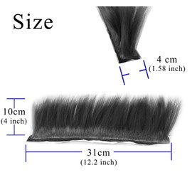 Helmet Mohawk Wig Motorcycle Adhesive Mohawk Hair Patches Skinhead Costumes Wig (neon Yellow) (Helmet not Included)