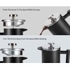 MaxMiuly Cafetiere 4 Cup Stainless Steel French Press Double Walled