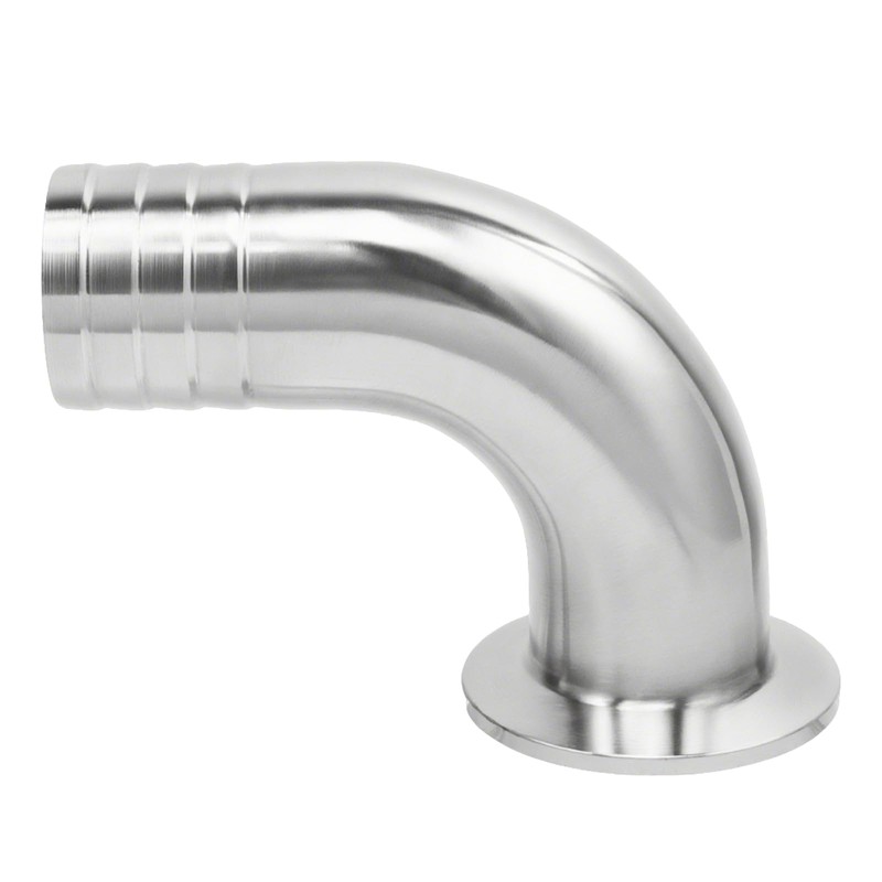 Goldpea Stainless Steel 304 Sanitary Hose Fitting Single Barb 90