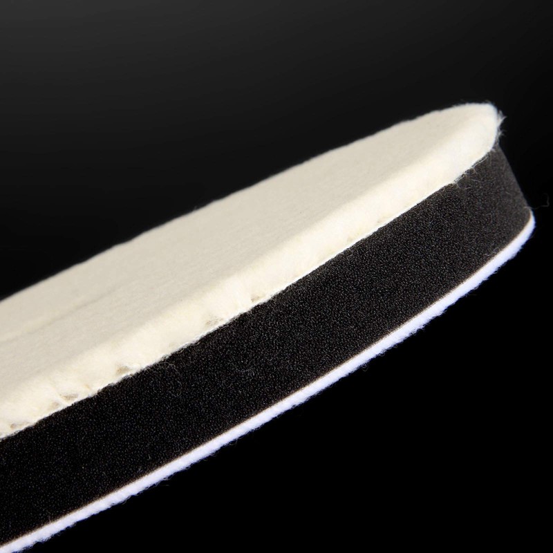2枚入り ポリッシャー用 人工ウールパッド バフ研磨 研磨パッド 平面 細目 180mm