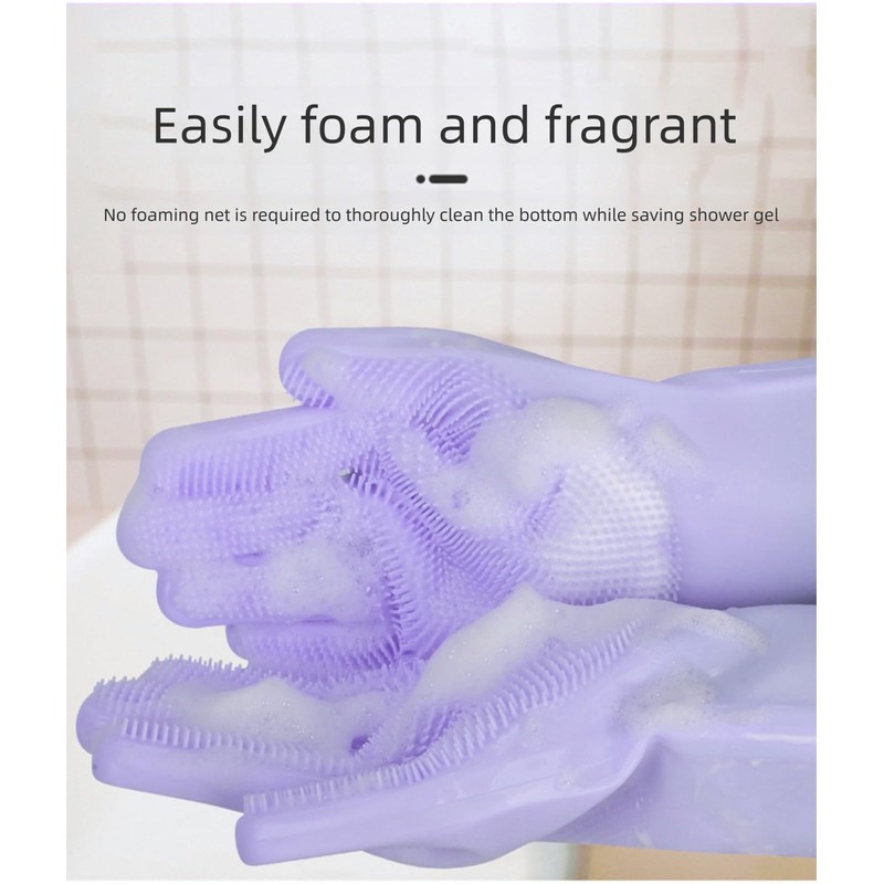 Bbao Dream Dog Bath Gloves – Silicone Pet Grooming Gloves