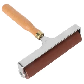 DriKou Pressure roller, rubber printing roller, linoleum paint roller with handle for lino printing, stamp printing, wallpaper and crafts
