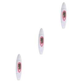 Housoutil 3pcs Facial Moisture Oil Tester Digital Display for Accurate Skin Hydration Measurement Compact Design for Home Travel Use for Men and Women White