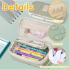 Pencil Case Set - Large Capacity Pencil Bag with 6