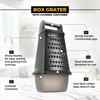 SWYSH Cheese Grater with Container Gourmet 4-Sided Stainless Steel Box