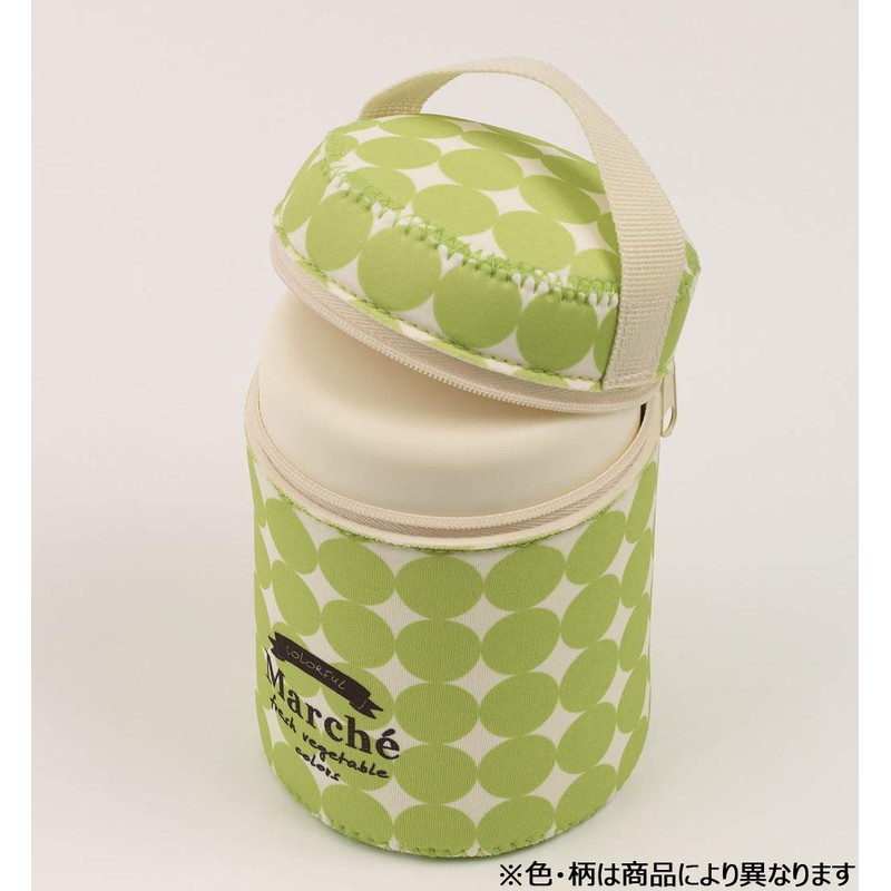 スケーター (skater) 保温ランチジャー スープジャー用カバー M マルシェ トマト 9cm×高さ13cm SJP1