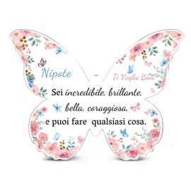 Enkelin 2 Stück Acryl Schilder und dekorative Schilder Schlüsselanhänger Set Schätzen Geburtstag Geschenke Weihnachten Erinnerung Frauen Niedlich Abschlussfeier Personalisierte Familie Tag Ermutigen