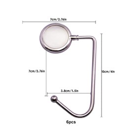 Kungfu Mall 6PCS Christmas Fireplace Stocking Hooks, Christmas Stocking Holders, Metal Xmas Hooks Hangers, Christmas Stocking Hooks for Fireplace Mantle Christmas Party Decoration