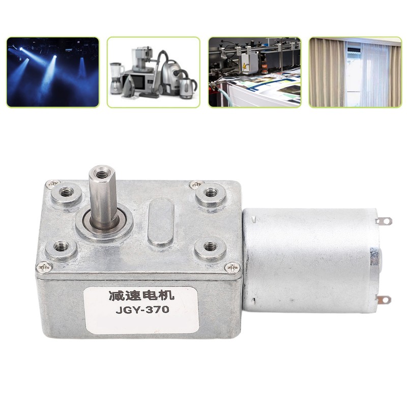 Gear Motor 4‑25kg·cm 12mm Shaft Self Locking Reversible DC 24V