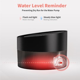 beQ Cat Water Fountain,2.5L/84oz Indoor Ultra-Quiet Pet Water Dispenser, BPA Free, Visible Water Level, Suitable for Cats, Small Dogs, and Other Pets, with Large Size Filter