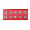 Zorqon 1" Triple-Edge Triangle Carbide Paint Scraper Blade, 10Pcs Double-Edged