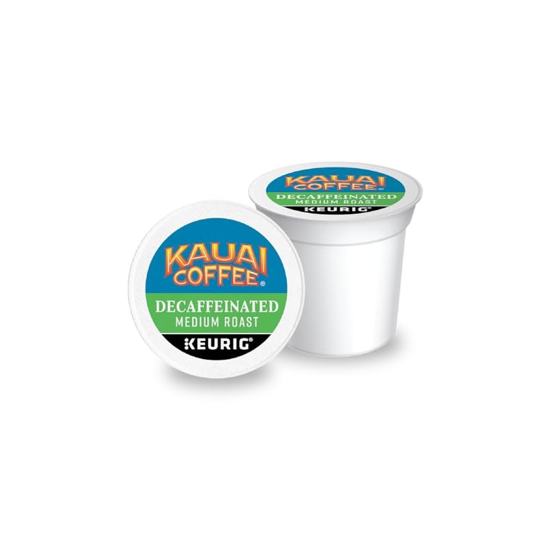 Kauai Coffee Keurig K-Cup Pods - Decaffeinated - Medium Roast