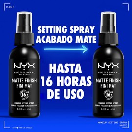 Nyx Professional Makeup, Dúo Spray Fijador De Maquillaje, Acabado Mate 60Ml