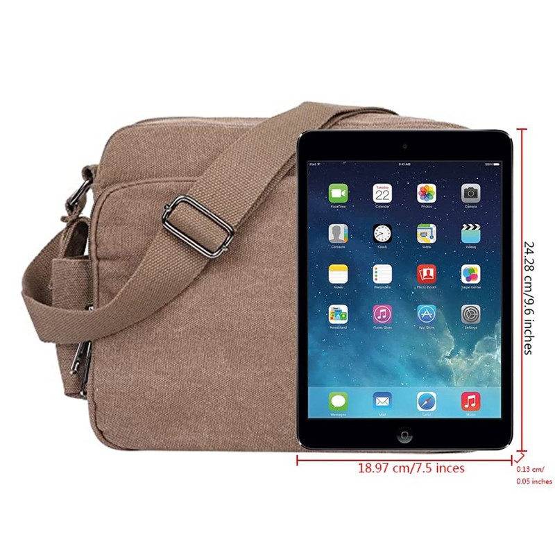 EGOGO Men's Canvas Messenger Bag Sling Shoulder Pack Daypack Cross